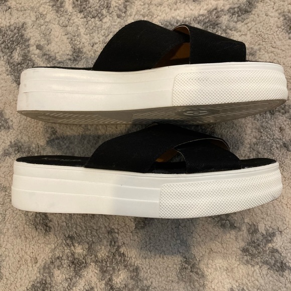 Kensie black platform sandals - 7 - Picture 3 of 5